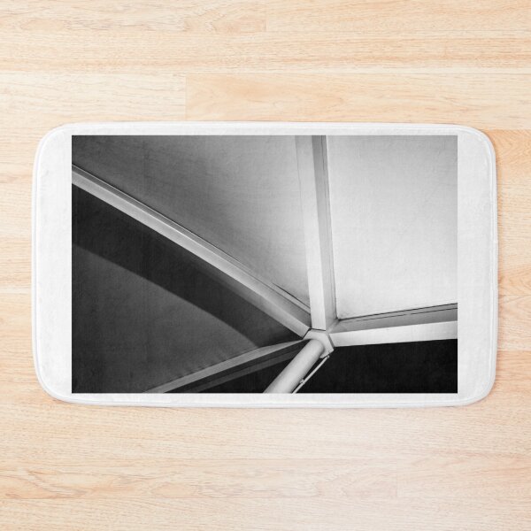 Item preview, Geometric Metal Corner in Black and White Architecture Abstract Photograph with Sharp Angles designed and sold by Nmallia.