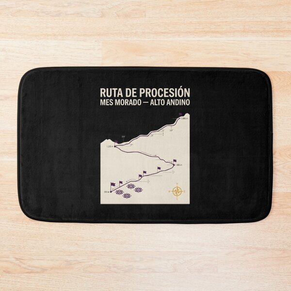 Item preview, Ruta De Procesion Mes Morado Alto Andino Map designed and sold by SplashTastic.