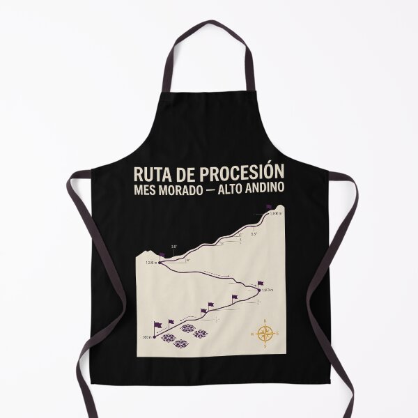 Item preview, Ruta De Procesion Mes Morado Alto Andino Mapa designed and sold by SplashTastic.