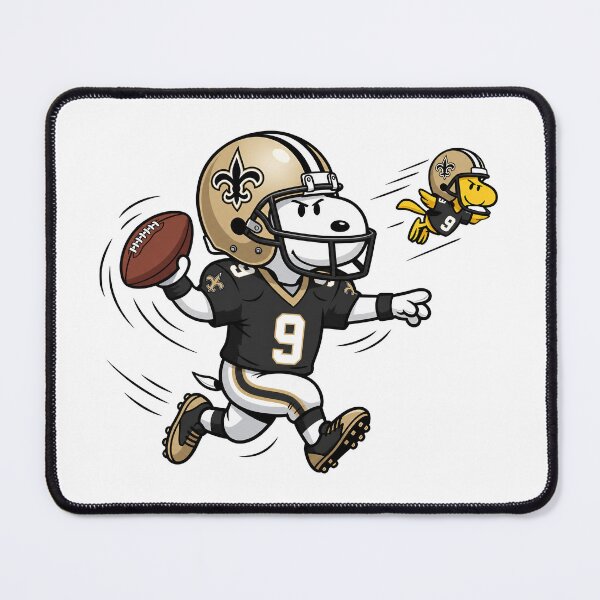 Item preview, Snoopy & Woodstock New Orleans Saints Football Retro F125 designed and sold by GLUVY-THEME.