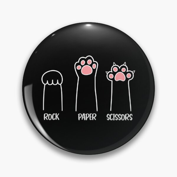 Item preview, Cute Cat Paws Rock Paper Scissors Game Art designed and sold by SoyLamderma.