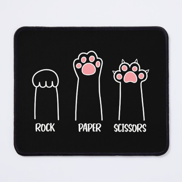 Item preview, Cute Cat Paws Rock Paper Scissors Game Art designed and sold by SoyLamderma.