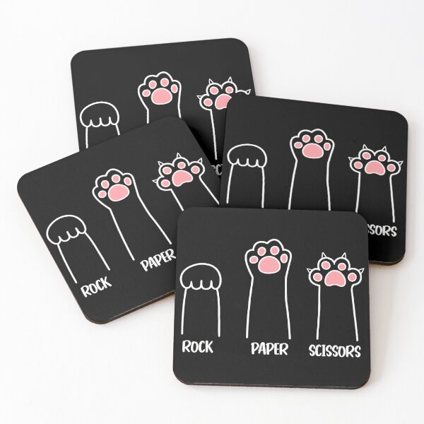 Item preview, Cute Cat Paws Rock Paper Scissors Game Art designed and sold by SoyLamderma.