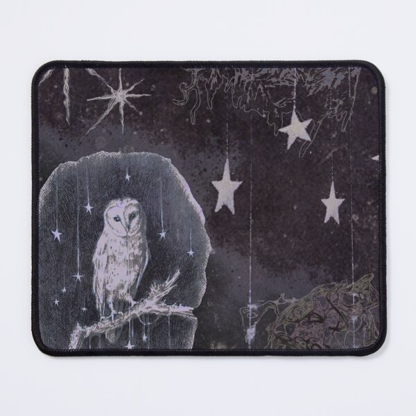 Item preview, Purple whimsigoth aesthetic, Vintage Celestial Moon & Barn Owl - Dark Whimsigoth Collage Aesthetic designed and sold by BrontesWhimsyStore.