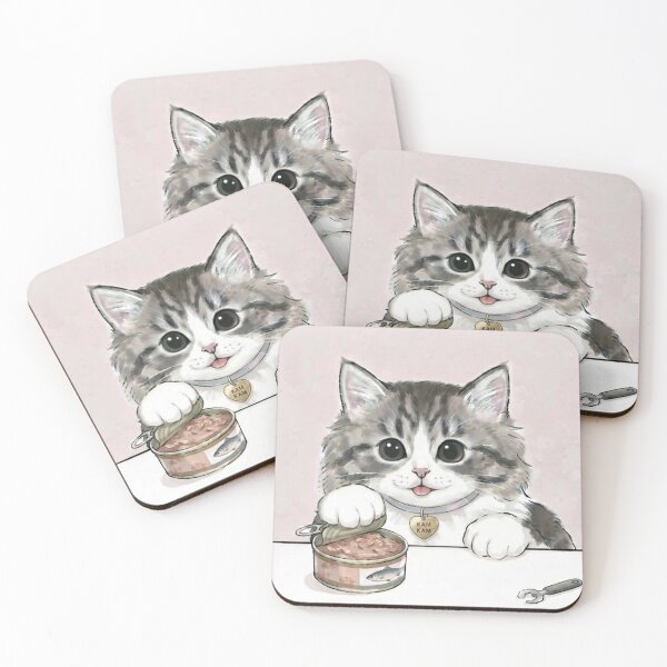Item preview, Adorable Fluffy Kitten KAM KAM Opening Tuna Can designed and sold by PetalsPaws.
