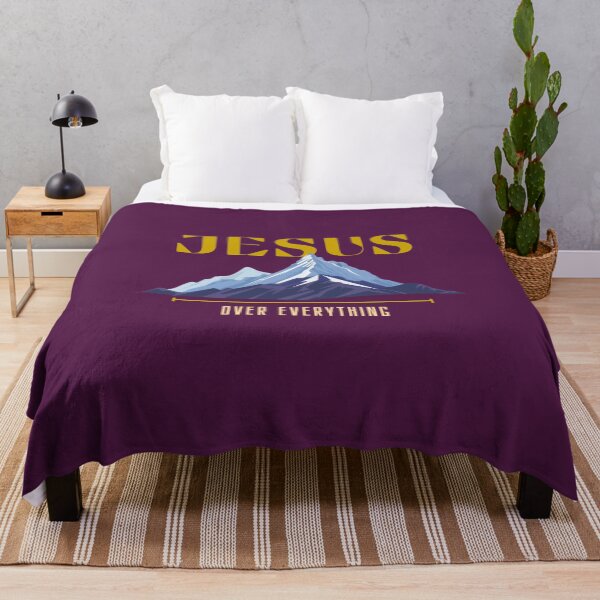 Item preview, Jesus Over Everything | Christian Mountain Graphic Art designed and sold by Emmafeystilo.