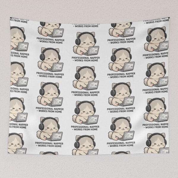 Item preview, Professional Napper - Works From Home designed and sold by GeeklyShirts.