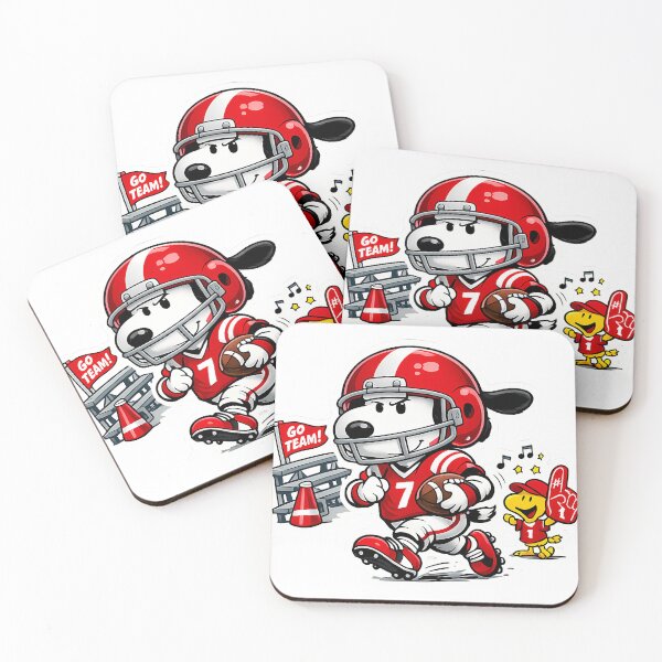 Item preview, Snoopy Football Team With Woodstock designed and sold by ArtistAlgo.