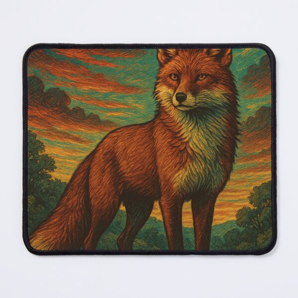 Item preview, Majestic Vintage Fox Wall Art | Retro Wildlife Poster | Classic Rustic Animal Illustration designed and sold by PaintedPixels01.