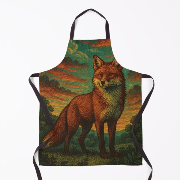 Item preview, Majestic Vintage Fox Wall Art | Retro Wildlife Poster | Classic Rustic Animal Illustration designed and sold by PaintedPixels01.