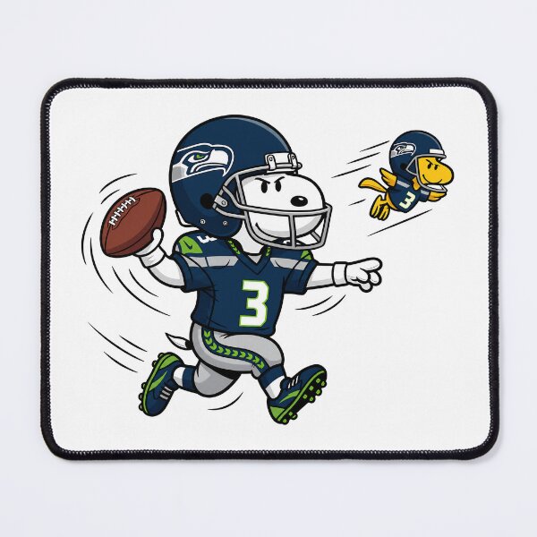 Item preview, Snoopy & Woodstock Seattle Seahawks Football Retro F128 designed and sold by GLUVY-THEME.
