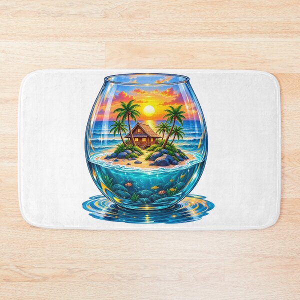Item preview, Tropical Island Paradise in a Glass Bowl designed and sold by Design Sounds Studio.