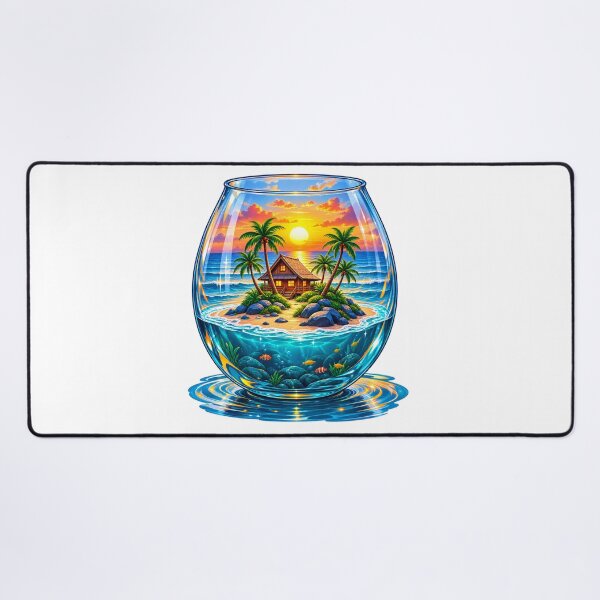 Item preview, Tropical Island Paradise in a Glass Bowl designed and sold by Design Sounds Studio.