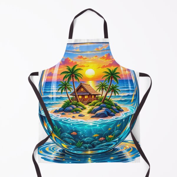 Item preview, Tropical Island Paradise in a Glass Bowl designed and sold by Design Sounds Studio.