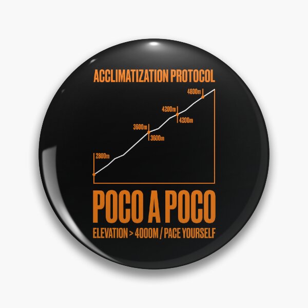 Item preview, Acclimatization Protocol Poco A Poco Elevation Sign designed and sold by SplashTastic.