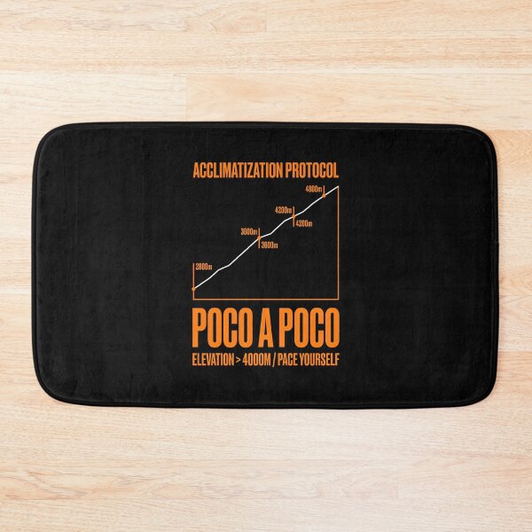 Item preview, Acclimatization Protocol Poco A Poco Elevation Sign designed and sold by SplashTastic.