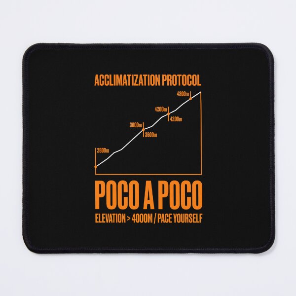 Item preview, Acclimatization Protocol Poco A Poco Elevation Sign designed and sold by SplashTastic.