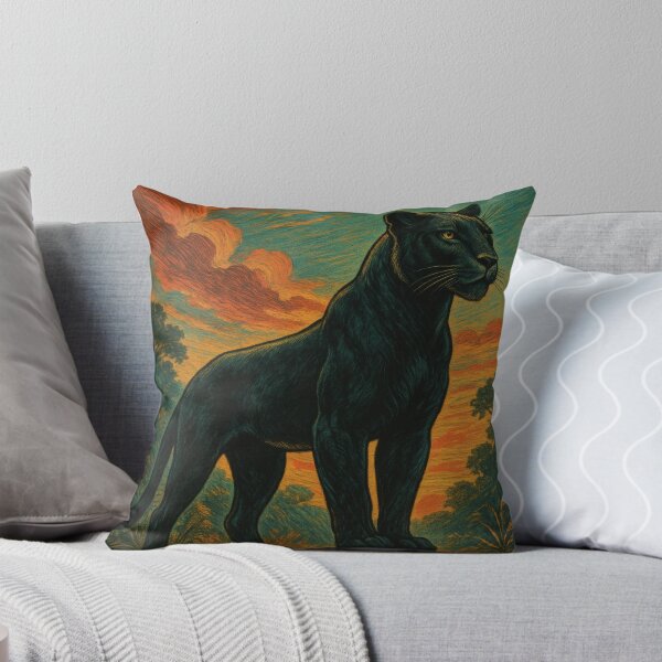 Item preview, Majestic Panther Elegance Vintage Poster | Retro Wildlife Wall Art designed and sold by PaintedPixels01.