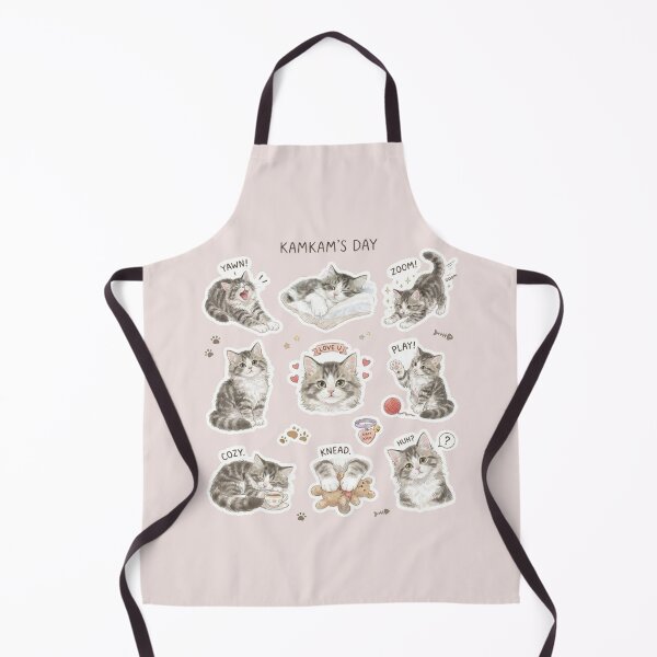 Item preview, Kamkam's Day Cute Tabby Kitten Stickers - Cat Lover Gift designed and sold by PetalsPaws.
