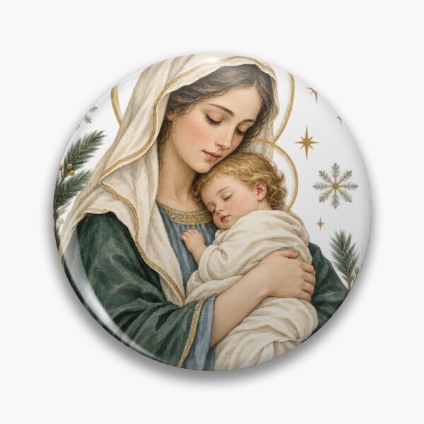 Item preview, In Mary’s Arms Our Savior Came Jesus Christmas Faith designed and sold by PhylonBoxx.