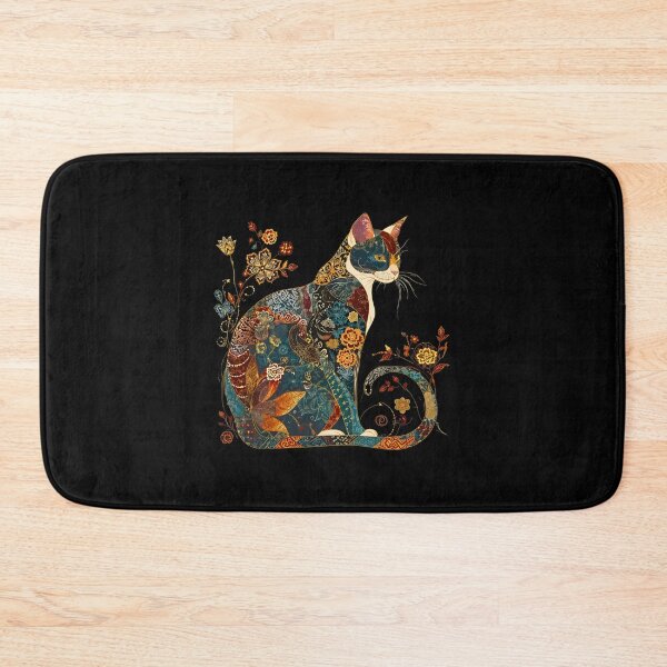 Item preview, Elegant Floral Pattern Cat Art designed and sold by SoyLamderma.