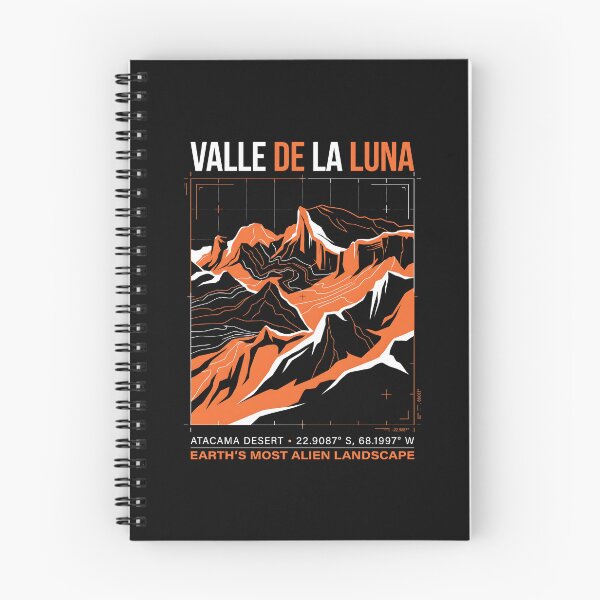 Item preview, Valle De La Luna Atacama Desert Alien Landscape designed and sold by SplashTastic.