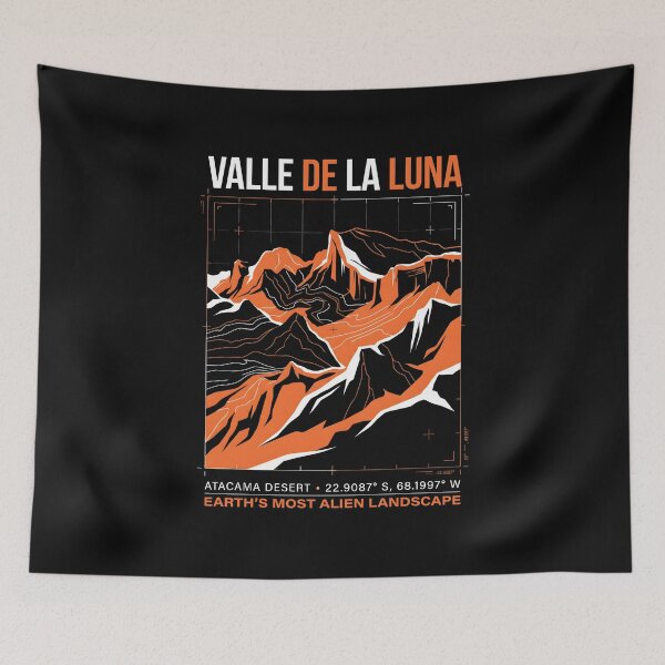 Item preview, Valle De La Luna Atacama Desert Alien Landscape designed and sold by SplashTastic.
