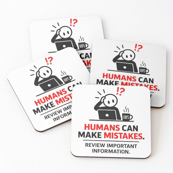 Item preview, Oops! – Human. Flawed. Capable of learning. designed and sold by Eric Nagel.