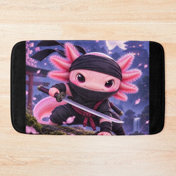 Item preview, Ninja Axolotl – Kawaii Little Warrior designed and sold by Axokris.