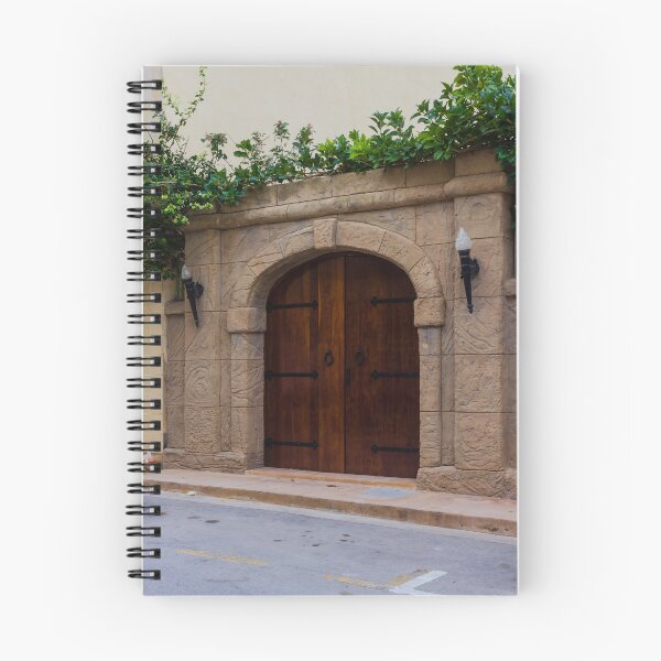 Item preview, Ancient Stone Archway With Wooden Doors And Green Vines Above A Street designed and sold by Nmallia.