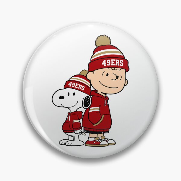 Item preview, Charlie Brown & Snoopy San Francisco 49ers Football Retro F132 designed and sold by GLUVY-THEME.