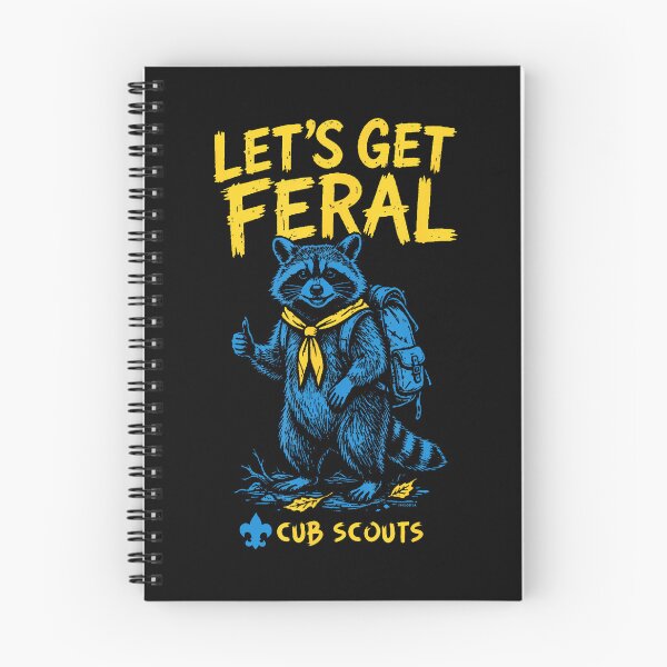 Item preview, Let's Get Feral Hiking Cub Scout Racoon Scouting America designed and sold by TysonLangosh.