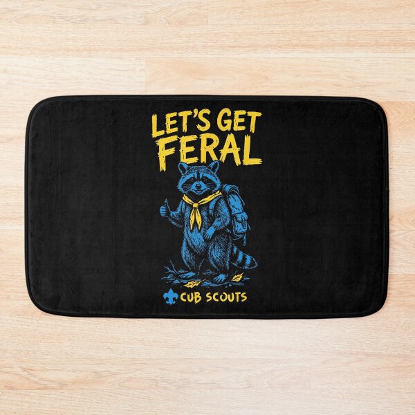 Item preview, Let's Get Feral Hiking Cub Scout Racoon Scouting America designed and sold by TysonLangosh.