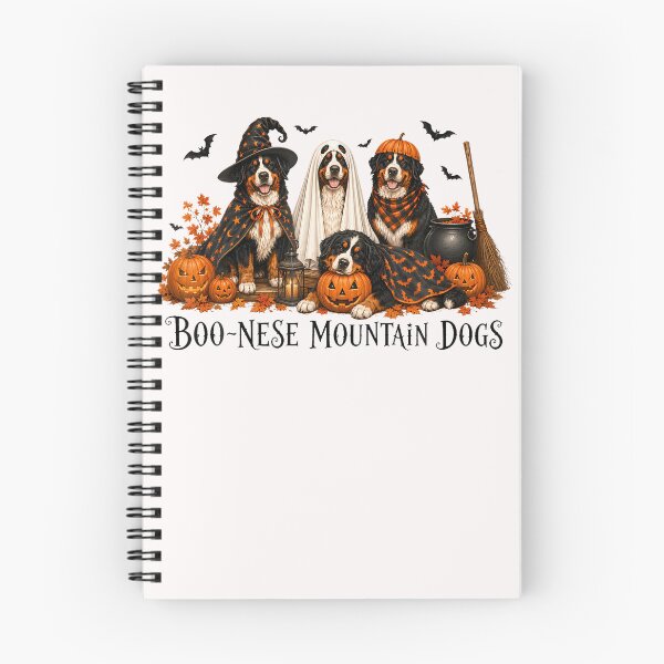 Item preview, Boo-Nese Mountain Dogs Bernese Halloween Pumpkin designed and sold by TysonLangosh.