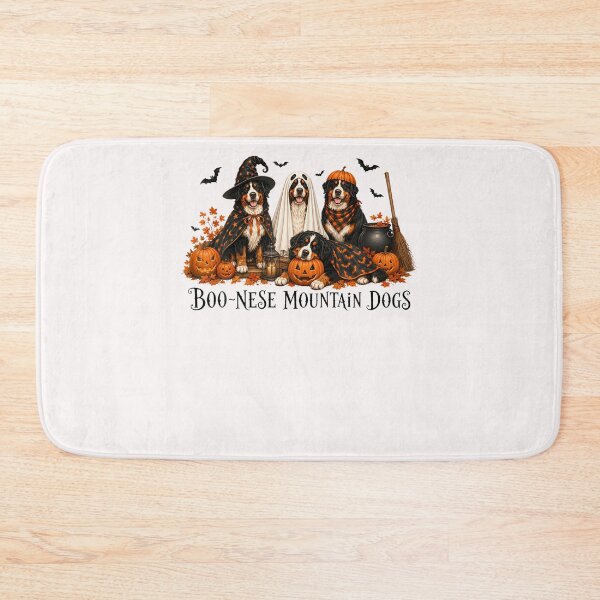 Item preview, Boo-Nese Mountain Dogs Bernese Halloween Pumpkin designed and sold by TysonLangosh.