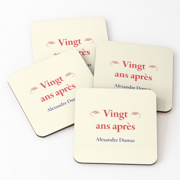 Item preview, Alexandre Dumas Vingt and apres Classic Literature designed and sold by CharlottePlaceArt.