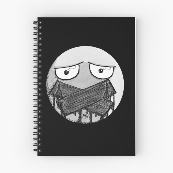 Item preview, Boarded Mouth Scar-E-Moji (Desaturated Greyscale Edition) designed and sold by Grimmlar.