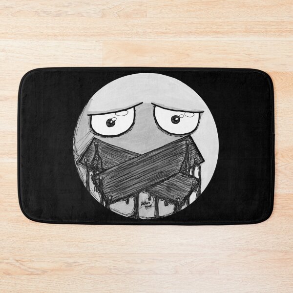 Item preview, Boarded Mouth Scar-E-Moji (Desaturated Greyscale Edition) designed and sold by Grimmlar.