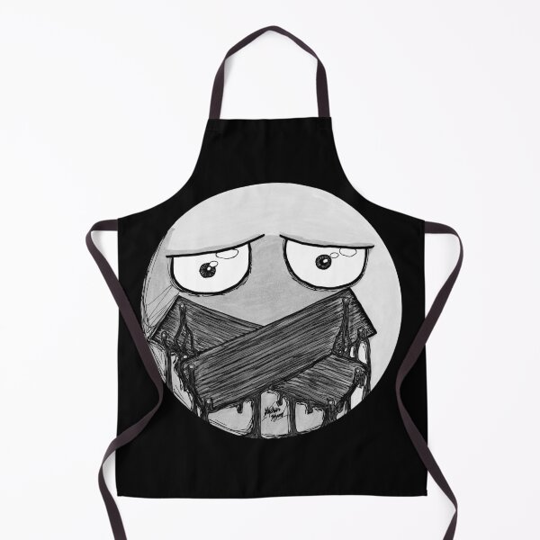 Item preview, Boarded Mouth Scar-E-Moji (Desaturated Greyscale Edition) designed and sold by Grimmlar.