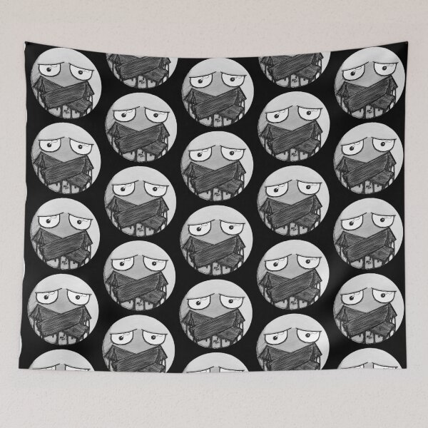 Item preview, Boarded Mouth Scar-E-Moji (Desaturated Greyscale Edition) designed and sold by Grimmlar.