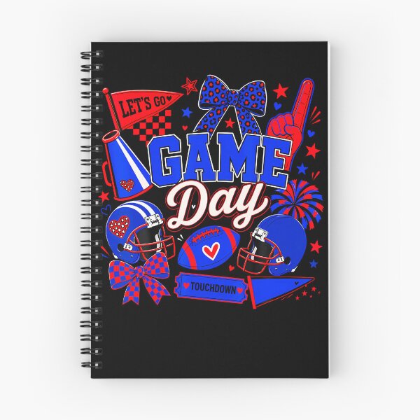 Item preview, Game Day Football Season Blue  Red Cheer designed and sold by TysonLangosh.