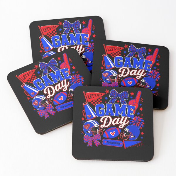Item preview, Game Day Football Season Blue  Red Cheer designed and sold by TysonLangosh.