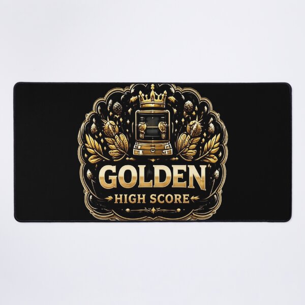 Item preview, Golden High Score Premium Vintage Gaming Badge designed and sold by FABIOLA1970.
