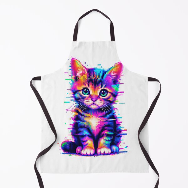Item preview, Neon Glitch Cat designed and sold by samitdigitalart.