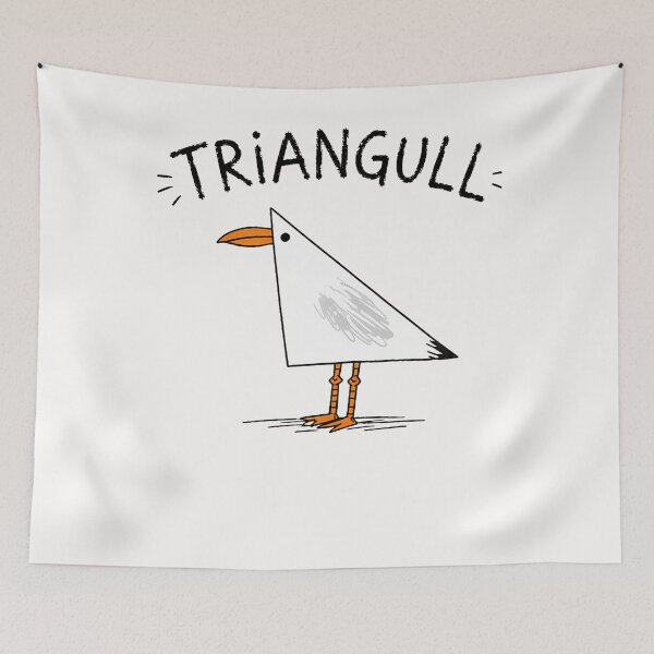 Item preview, Triangull Triangle Seagull Bird Pun Humor designed and sold by TysonLangosh.