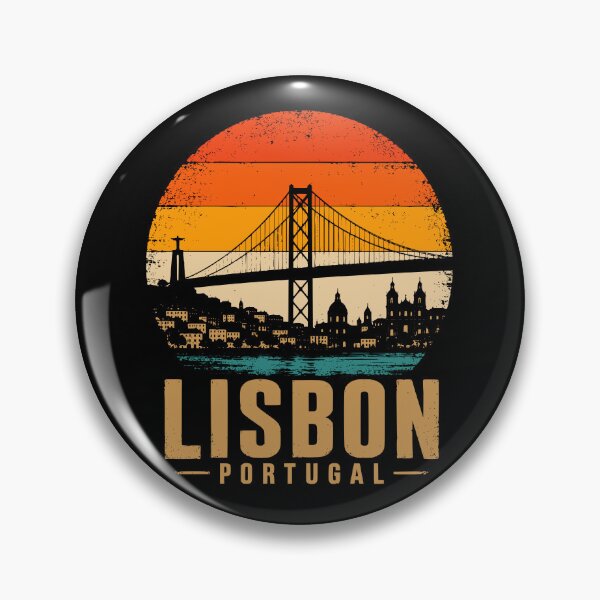 Item preview, Lisbon Portugal Skyline Retro Sunset designed and sold by Travelpeak.