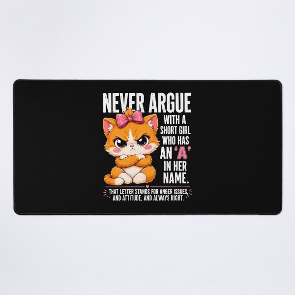 Item preview, Funny Cat Name 'A' Anger Issues Attitude Sarcasm designed and sold by SoyLamderma.