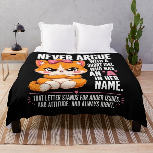 Item preview, Funny Cat Name 'A' Anger Issues Attitude Sarcasm designed and sold by SoyLamderma.