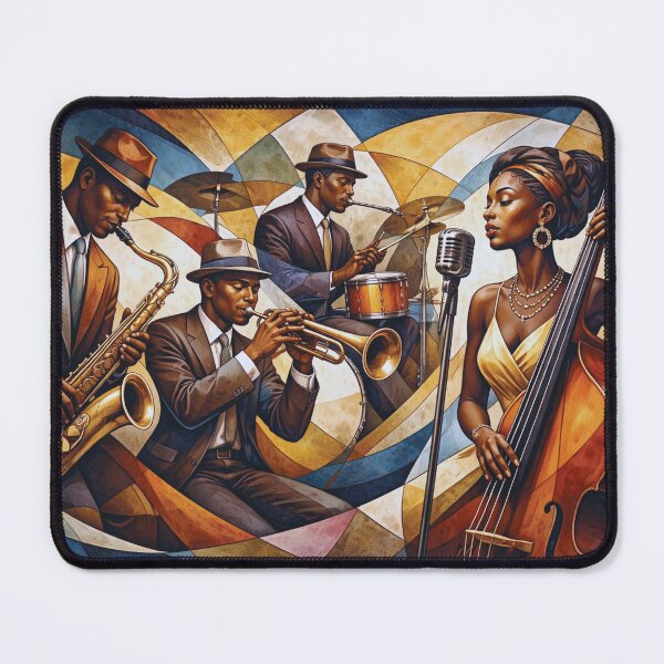 Item preview, Jazz band painting - Live Music and Swing designed and sold by GalleryKauffeld.
