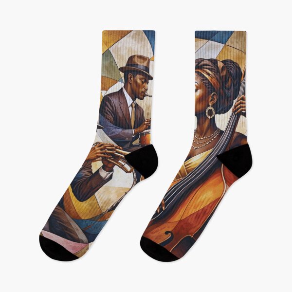 Artikelvorschau, Jazzband-Gemälde – Live-Musik und Swing entworfen und verkauft von GalleryKauffeld.